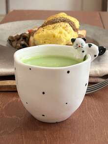 Söt 3D-djur mugg i keramik med underglasyr, kanin och katt, Ins-stil, handhållen kaffekopp för matcha - Multifärgad - Visa 8