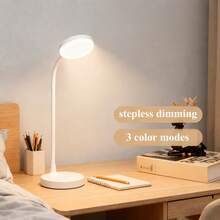 1pc White Reading Lamp - Portable USB Powered Desk Lamp With Dimmable Color Temperature, Perfect Gift Choice For Christmas - Reading Lamp - View 4