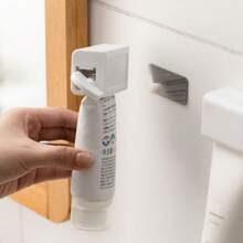 1/2pcs No-Drill ABS Wall-Mounted Toothpaste Squeezer, Adhesive Tube Roller With Rotating Handle For Toothpaste, Cleanser & Cosmetic Tubes, Bathroom Organizer, School Essentials And University Essentials For Dorms, Bathroom Decoration Accessories - Multiple Styles - View 14