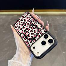 Handyhülle - Rosa Leoparden-Design Hülle, kompatibel mit kabellosem Laden, stoßfest und mit Magnet, für iPhone 17 Pro Max/17 Air/16/15/14 Plus/13/12/11 und Galaxy A56/A55/A54/A36/A35/A26/A25/A16/A15/A06/S25 Ultra/S24 Fe/S23 Plus/S22 - 1 Stück Bildfarbe - Übersicht 3