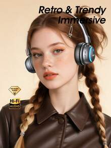 Headphone Nirkabel Over-Ear Acer OHR645, Audio Spasial Kelas Bioskop, Tanpa Kebocoran Suara, Waktu Putar 30 Jam, Bantalan Telinga Lembut, Dapat Diatur, Kompatibel dengan Sistem iOS/Android - View 4