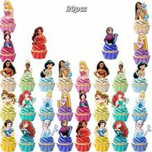 Hot-Selling Recommendation Dessert Decoration 31pcs Princess Size Cake Toppers Cake Decorations Princess Bunting Birthday Cake Dessert Birthday Party Cake Decoration Cartoon Plug-In Set - View 15