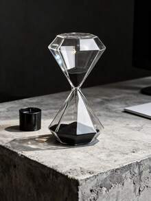 1pc 5-Minute , Elegant Timer Decor, Suitable For Home, Bedroom, Office Desk, Study And Holiday Gifts - Black - View 7