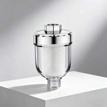 2 Shower Head Filters + 6 Filter Cartridges, This Shower Head Filter Features A Visual Transparent Window, Allowing You To Monitor The Filter Cartridge's Dirtiness Status And Replace It Timely. Extends The Lifespan Of Shower Accessories, A Practical Bathroom Water Purification Product - Multicolor - View 10