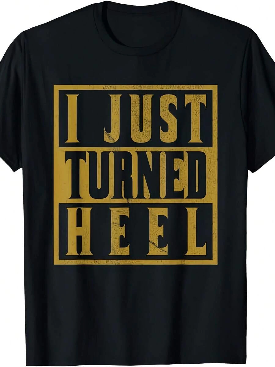 I Just Turned Heel - Pro Wrestling Retro Distressed T-Shirt - 款式 - 查看 1