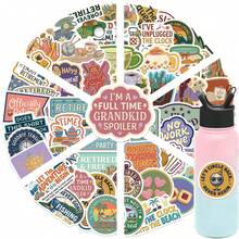 58pcs Funny Retirement Aesthetic Sticker Set - Vinyl Stickers Suitable For Laptop, Water Bottle, Phone, Guitar - Multicolor - View 5