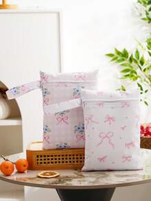 2入迷你收納袋 18*25cm 乾濕兩用 防水瑜珈健身袋 可收納泳衣與濕衣物 - 彩色 - 查看 17