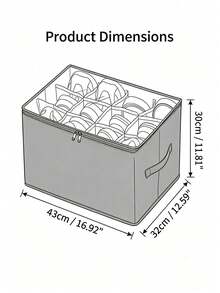Foldable Under-Bed Shoe Storage Box, Heavy-Duty Washable Oxford Cloth Dust-Proof Container With Transparent Window, Sturdy Handle, Zipper Design, Sock Storage Mesh Bag, Suitable For Sneakers, High Heels, Wardrobe, Space-Saving, College Dorm, Spring Cleaning, Clothing Organization, Home Essential - Multicolor - View 11