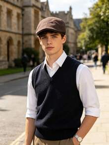 1/2pcs Men's Ivy Newsboy Cap Flat Cap Vintage Gentleman Style Breathable Lightweight Spring Autumn Daily Commute Travel Street Casual Hat - Multicolor - View 2