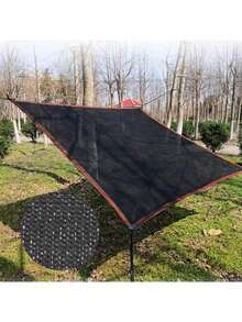 1 buah Jaring Pelindung Matahari Luar Ruangan Warna Hitam - Menghalangi 90% Sinar UV, Terbuat dari Bahan Polietilen Kepadatan Tinggi, Bentuk Persegi Panjang Hitam, Cocok untuk Teras, Gazebo, Halaman, Taman Belakang, dan Kebun, Tahan Angin, Dapat Digunakan sebagai Pembatas Privasi - zyw - View 3