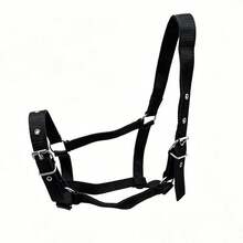 Adjustable Webbing Horse Halter, Anti-Escape Horse Head Collar, Wear-Resistant Anti-Choke Horse Tether Halter, Equestrian Lead Accessory - View 10