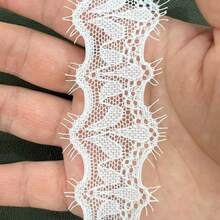 5 Yards 3cm Eyelash Elastic Lace Trim For Sleepwear, Lingerie, Underwear, Clothing And Curtain Accessories - 3cm Wide - View 5