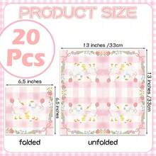 20/40/60pcs Goose Theme Party Napkins - One Silly Goose Birthday Party Decorations Disposable Paper Napkins For 1st Birthday BabyShower Decorations - Multicolor - View 3
