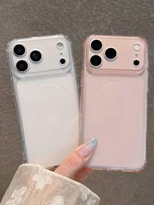 2pcs Set [Transparent + Pink] Matte Frosted Thickened Full Coverage Anti-Drop Phone Case Compatible With IPhone 18 Pro Max/18 Pro/18/17 Pro Max/17 Pro/17/16 Pro Max/16/16 Pro/16 Plus/15/15 Pro Max/15 Pro/15 Plus/11/12/13/14 Pro Max/12 Pro/12 Pro Max/13 Pro/13 Pro Max/14 Pro/14 Pro Max/14 Plus, Ins Style Premium Design, Matte Anti-Slip And Sweat-Resistant - 2-pack [Clear + Pink] - View 11