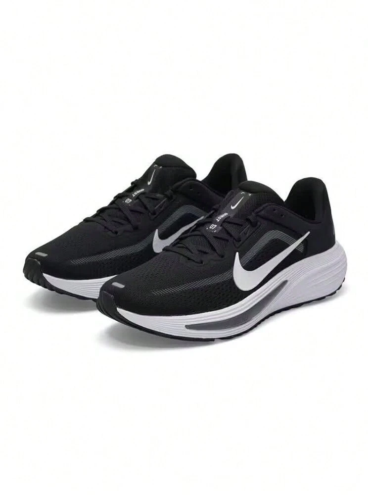 Nike男鞋運動鞋2026新款QUEST 7緩震輕便透氣公路跑步鞋IM6368-005 - 黑與白 - 查看 1