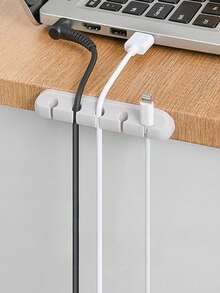 1/2pcs Multi Slot Cable Organizer, Sturdy And Versatile Cable Management Clip,Bedroom/Room Decor,Bathroom Accessories,Wall Decor,Travel Essentials,Holiday Essential,Suitable For Desks,Cars,Homes,Storage Rack,Back To School Essential,Halloween - Multicolor - View 3