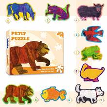 hoojojo Brown Bear, What Do You See? Felt Puzzle Set, 9-In-1 Animal Recognition Puzzle, Early Educational Toy, Parent-Child Classroom Interactive Learning Supplies - Multicolor - View 9