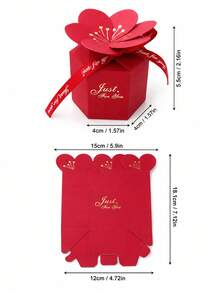 7pcs/4 Styles Floral Gift Boxes With Flower Lid, Elegant Candy Cookie Snack Packaging Boxes, Suitable For Birthday Party, Anniversary, Holiday Celebration - View 2