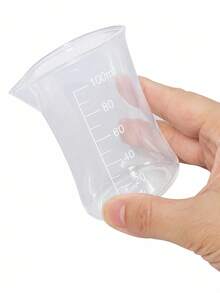 Plastic Measuring Cup Laboratory, Beaker With Handle, Transparent PP Graduated Cup, Pesticide Measuring Cup, Thickened Measuring Cup, Durable And Easy To Pour, Laundry Detergent Cup, Laundry Detergent Measuring Cup, Dispenser Cup Reusable Liquid Flexible Washable Liquid Measuring Cup, Multi-Functional Kitchen Tool For Precise Baking And Cooking Measurement, Suitable For Home, Dorm, Hotel - Multicolor - View 10