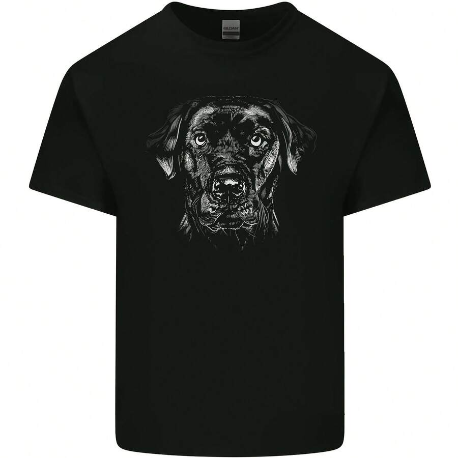A Labrador Retriever Dog Men's Cotton T-Shirt - 款式 - 查看 1