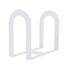 Minimalist And Creative Arched U-Shaped Metal Book Stand Desktop Book Storage And Organizing Rack With Anti Slip Stability Book Clip Suitable For Student Office Desk, Home Study Reading Area Decorative Black And White Book Organizing Supplies. - U-shaped - View 13