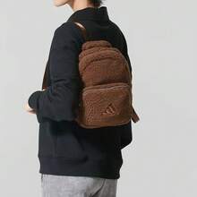Adidas 新款W FLUFFY BP百搭雙肩背包 尺寸約： 26*20*12cm - 咖啡棕 - 查看 8