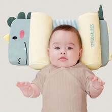 1pc Baby Cartoon Buckwheat Pillow, Dinosaur And Rabbit Pattern, Newborn Anti-Flat Head Pillow, Newborn Anti-Collision All-Season Universal, Preschool Infant Pillow - 1pcs - View 1