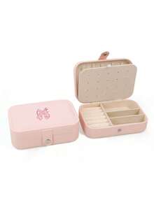Premium Exquisite Anti-Oxidation Travel Portable Large Capacity Jewelry Storage Box, Mini Travel Case Style Display Storage Box, Can Store Earrings, Rings, Necklaces, Bracelets And Bangles, Compact And Lightweight, Soft Lining Protects Jewelry From Wear And Tear, Dust-Proof And Moisture-Proof Keeps Jewelry Shiny And New, Suitable For Home Storage And Short-Distance Travel - Multicolor - View 15