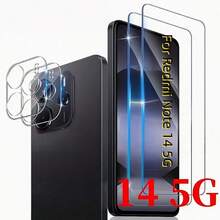 2+2pcs Set Compatible With Xiaomi Note15 Pro+/Note15 Pro/Note15/Note14 Pro+/Note14 Pro/Note14/Note13 Pro+ High Definition Curved Ultra Clear Screen Protector Film Camera Lens Protector Film Anti-Fall Anti-Scratch Phone Film Tempered Glass + Lens Film Phone Screen Protector - Clear - View 22