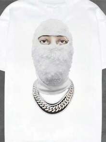 Masked Up Graphic Tee Friday 13th Summer Luxury Brand Cottonsss  And Wo T-Shirt Short SLeesve - 白色 - 查看 1