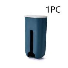 1PC Plastic Bag Storage Box, No-Drill Wall-Mounted, Vertical Trash Bag Dispenser With Lid, Kitchen Wall Shopping Bag Organizer, Visible Window Design, Easy Storage For Plastic Bags And Carry Bags, Simple Installation Without Damaging Walls, Home Storage Essential - Multicolor - View 10