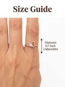 European And American Fashion Minimalist Cute Exquisite Swan Ring - Gold - View 4
