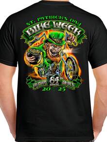 2025 Bike Week  Beach Fiery Leprechaun T-Shirt No - 款式 - 查看 1
