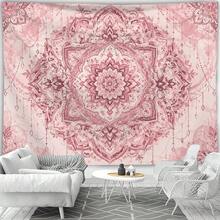 1pc Mandala Bohemian Print Tapestry, Modern Polyester Fiber Square Decorative Wall Hanging For Living Room And Bedroom Decor - Multicolor - View 6