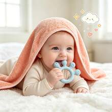 Hand-Shaped Baby Teether Silicone Anti-Hand Biting Teething Toy For Infants And Toddlers - Multicolor - View 1