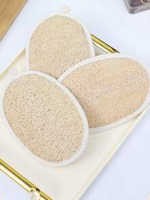Natural Loofah Bath Brush/Kitchen Cleaning Sponge, Unisex Reusable, No Chemical Additives, Back Scrubbing, SPA Beauty Daily Bathing Care (Please Soak In Water For 2 Minutes After Receiving To Allow It To Expand And Soften) - Multicolor - View 2