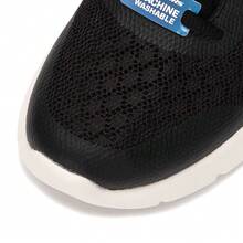 Skechers Women's Lightweight Breathable Walking Shoes, Hollow-Out Soft Sole Casual Slip-On Sneakers For Daily Commute And Leisure - Black - View 7