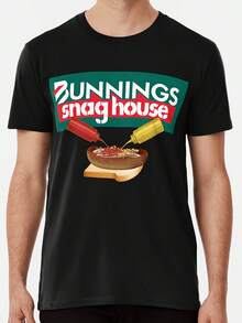 Bunnings Snaghouse Premium T-Shirt S To 5XL Made In The AUUSA T-Shirt - Style - View 1