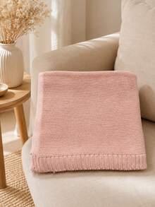 1pc Customizable Embroidered Knitted Throw Blanket, Supports Custom Name Embroidery, 7 Colors Available, Structured Ribbed Edge, Suitable For Home Relaxation And Daily Home Use, Suitable For Family Members, Meaningful Holiday Celebration Gift Choice - Multicolor - View 12