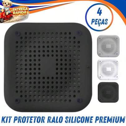 KIT 4 Ralos De Pia Da Cozinha Filtro Cabelo Esgoto/Banheiro Banheira Chuveiro Piso De Drenagem Pad/Odor Limpeza Em Casa