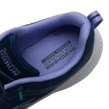 Skechers Women's GO RUN Series Breathable Flyknit Lightweight Non-Slip Cushioned Running Shoes - Navy Blue - View 9
