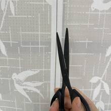 1 Buah, Tirai Pintu Semi-Transparan Gaya Jepang dengan Motif Pohon Willow dan Burung, Pembatas Ruangan untuk Dapur, Kamar Tidur, Paviliun, Dekorasi Rumah Gaya Pedesaan - Putih - View 5