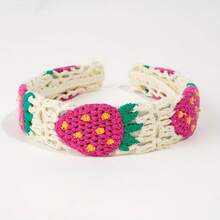 Bohemian Style Floral Knitted Headband - Women's Cute Fashion Hair Accessory, Suitable For Vacation, Holiday, Party Outfit Headpiece Hair Hoop - Multicolor - View 16