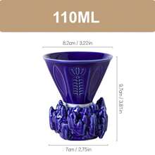 110ml Ceramic Espresso Cup With Saucer - Unique Coffee And Tea Cup - Perfect Gift For Coffee Lovers - Multicolor - View 18