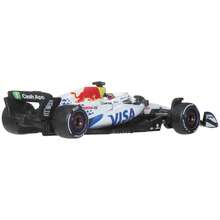 Hot Wheels Premium 1:64 Scale Die-Cast Alloy Visa Cash App Racing Bulls F1 Team Racing Car Liam Lawson & Isack Hadjar - JMM94 - View 4