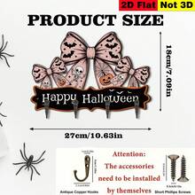 1 buah Gantungan Kunci Kayu Minimalis, Dekorasi Rumah, Dekorasi Halloween, Gantungan Barang Kecil untuk Pintu Masuk - MultiWarna - View 4