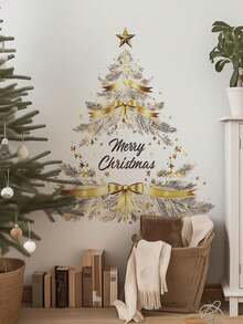 Multi-Style Christmas-Themed Wall Stickers PVC Removable Self-Adhesive Without Leaving Glue Santa, Reindeer, Snowflakes, Luxury Christmas Tree For Bedroom, Cabinets, Windows, Classrooms, Parties DIY Holiday Decoration Stickers - Wall Stickers - View 11