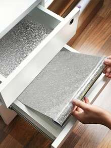 Premium Thickened Aluminum Foil Cabinet Liner, Self-Adhesive Oil-Proof & Waterproof Sink Protector Film, High-Quality Moisture-Resistant Padding, Suitable For Kitchen Shelves And Drawers - View 8
