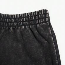 Adidas Men's Spring/Autumn Washed Series Sports Casual Pants, Comfortable Drawstring Straight Leg Long Pants KA6761 - Black - View 5