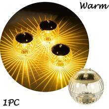 1pc Solar Floating Pool Light, RGB Color Changing LED Water Lamp, Waterproof Floating Pool Decor Light, Automatic Solar Powered Night Light For Swimming Pool, Pond, Fountain, Garden, Patio Party Decoration - Floating Ball - View 4